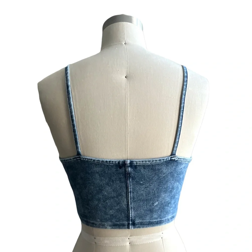 Garage Jean Cropped Tank - Picture 3 of 3